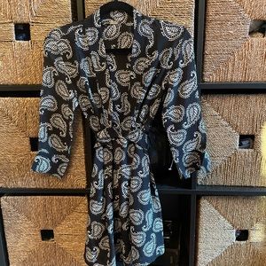 Black and white mini dress